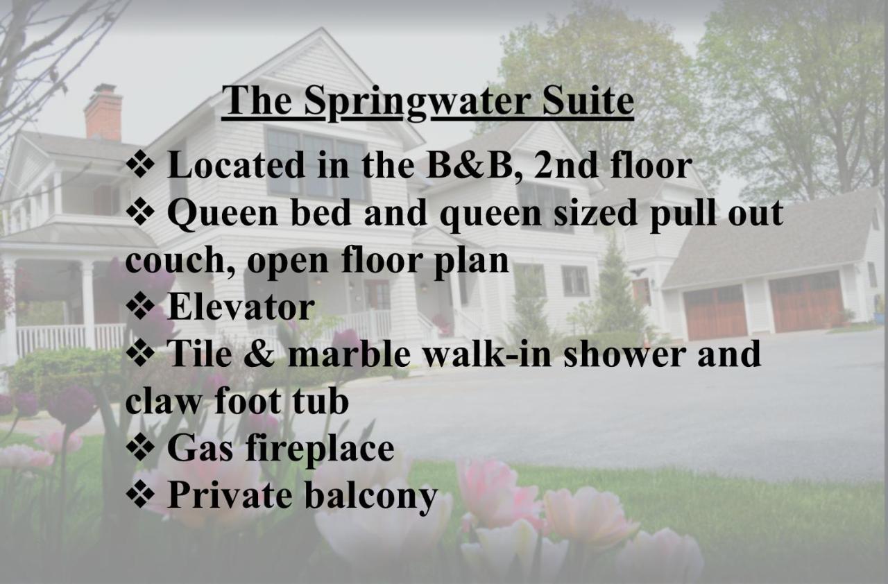 ساراتوغا سبرينغس، نيويورك The Springwater Bed And Breakfast المظهر الخارجي الصورة